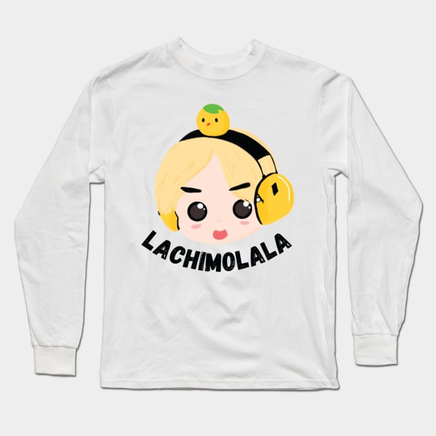 BTS Jimin Lachimolala Chibi Fanart Long Sleeve T-Shirt by Bogoshipo